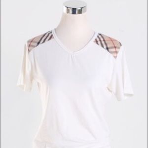 Burberry Womens V-neck T-Shirt - Authentic!